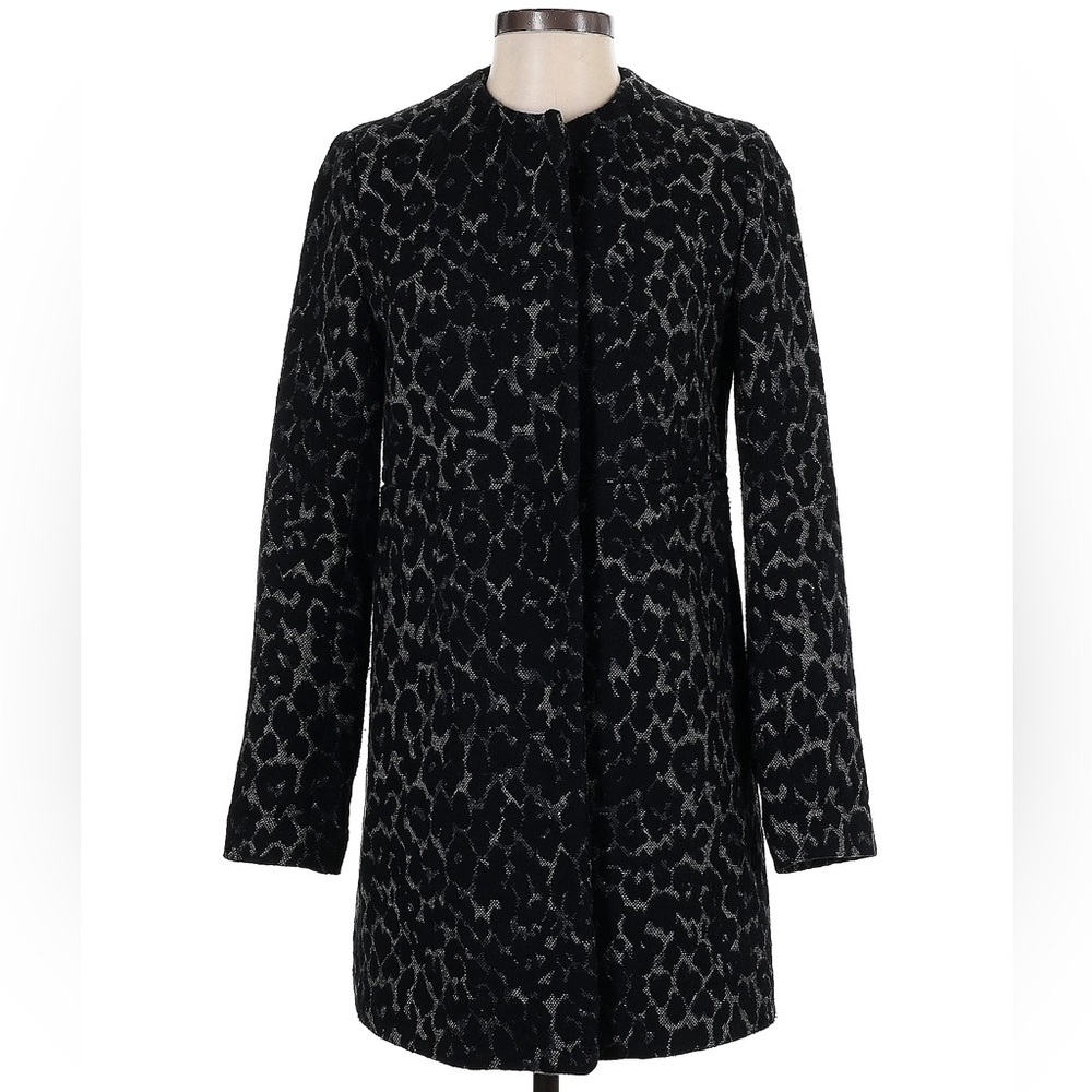 Vintage Kenneth Cole New York Wool Blend Leopard Print Coat